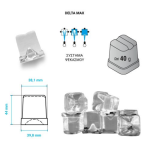  Παγομηχανή με σύστημα ψεκασμού 117Kg  DELTA MAX NG 110A 